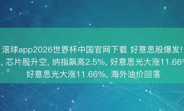 滚球app2026世界杯中国官网下载 好意思股爆发! 谈指怒涨九百点, 芯片股升空, 纳指飙高2.5%, 好意思光大涨11.66%, 海外油价回落