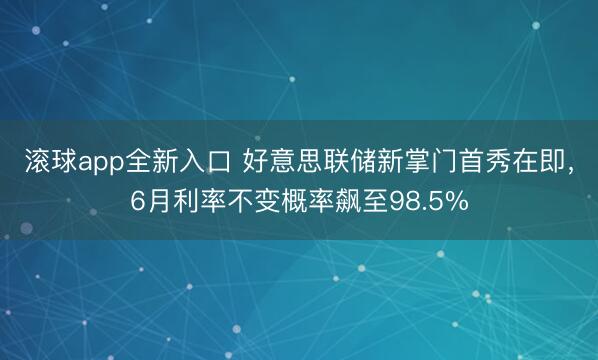 滚球app全新入口 好意思联储新掌门首秀在即，6月利率不变概率飙至98.5%