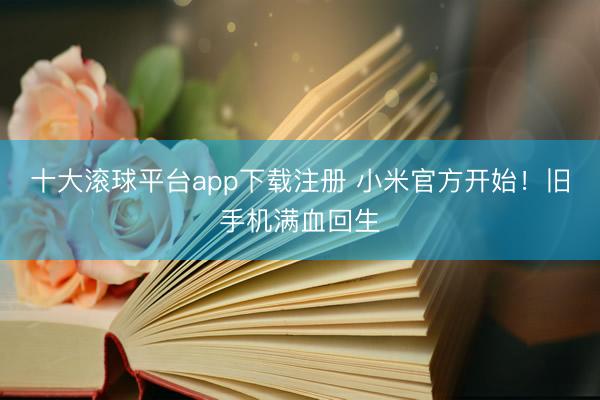 十大滚球平台app下载注册 小米官方开始！旧手机满血回生