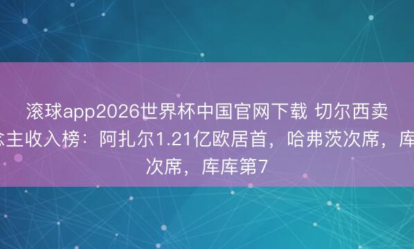 滚球app2026世界杯中国官网下载 切尔西卖东说念主收入榜：阿扎尔1.21亿欧居首，哈弗茨次席，<a href=